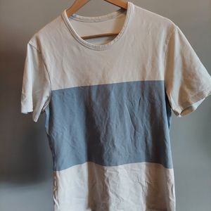 Lululemon light blue and off-white t-shirt